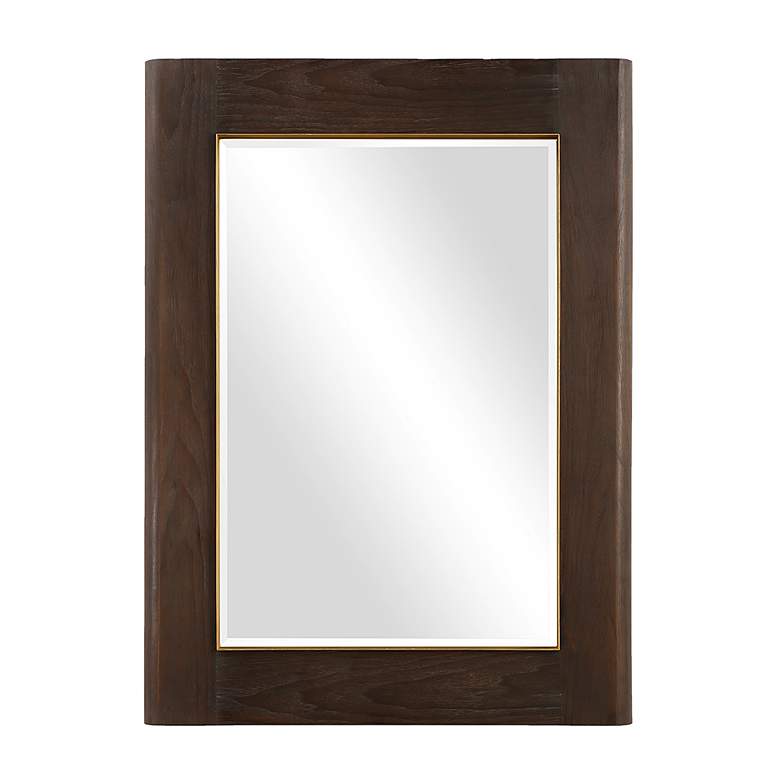 Image 2 Uttermost Catron Aged Walnut 33 7/8" x 45 5/8" Wall Mirror