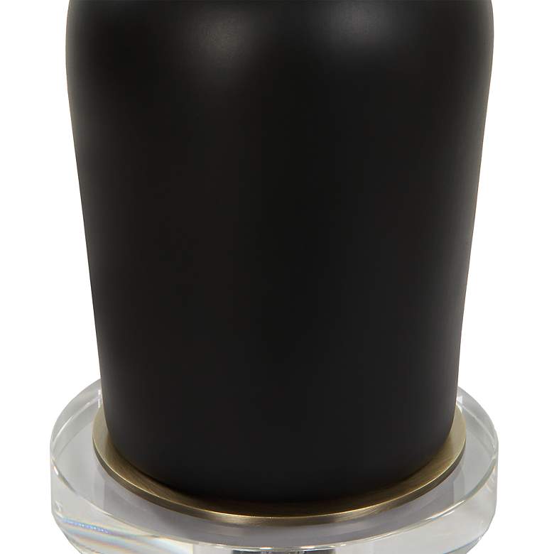 Image 6 Uttermost Caviar Matte Black Ceramic Table Lamp more views