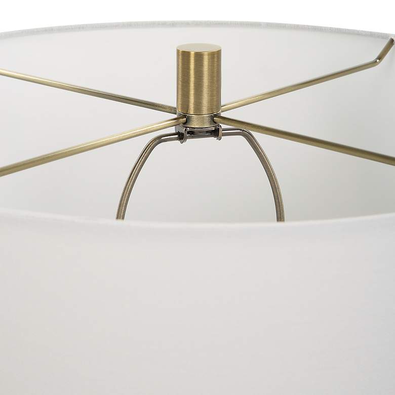 Image 7 Uttermost Caviar Matte Black Ceramic Table Lamp more views