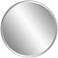 Uttermost Cerelia Matte Black 34" Round Wall Mirror