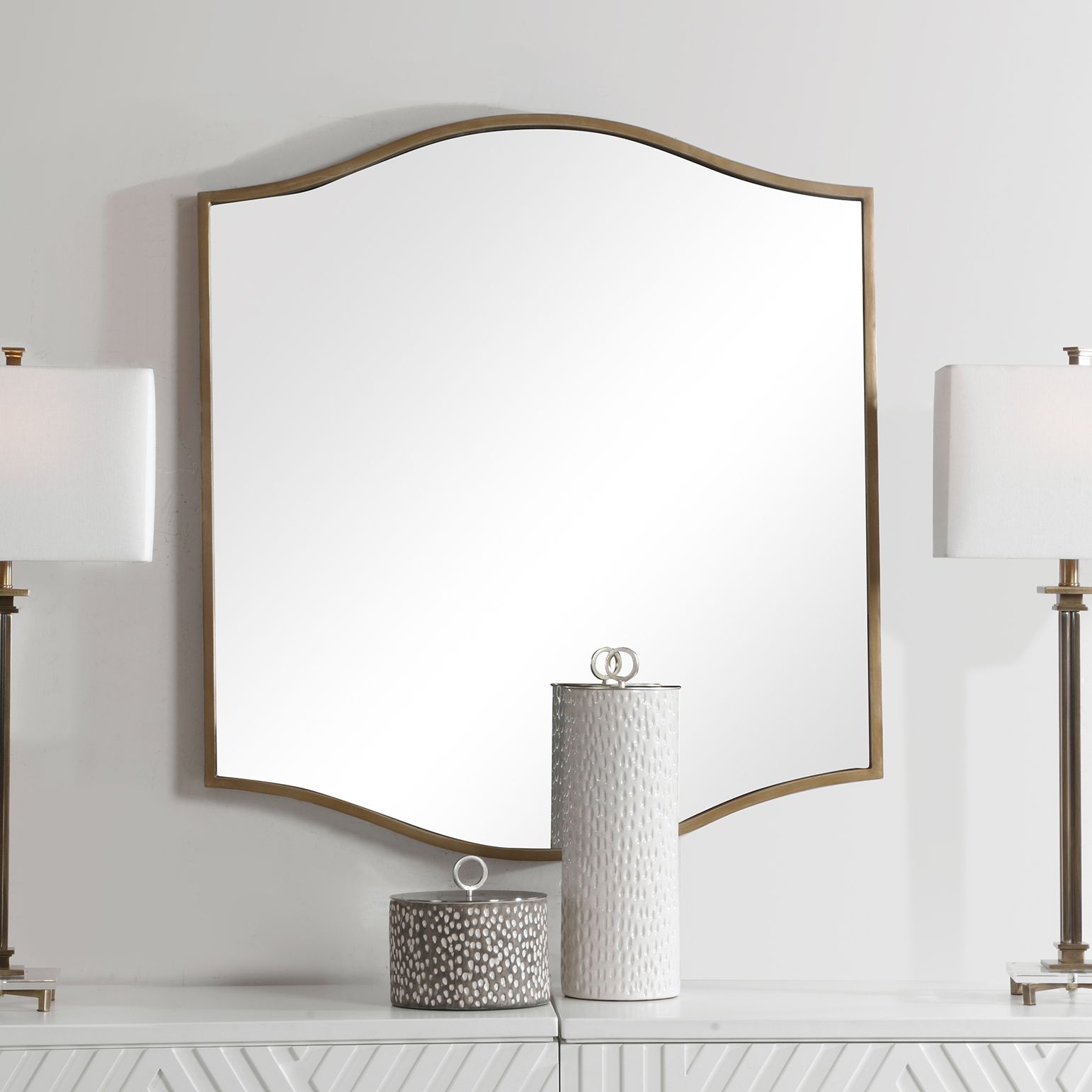 wall mirror / 昭和レトロ 80s Deco Wall Mirror Set, 24