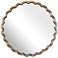 Uttermost Cerrito Brass 34" Round Mirror
