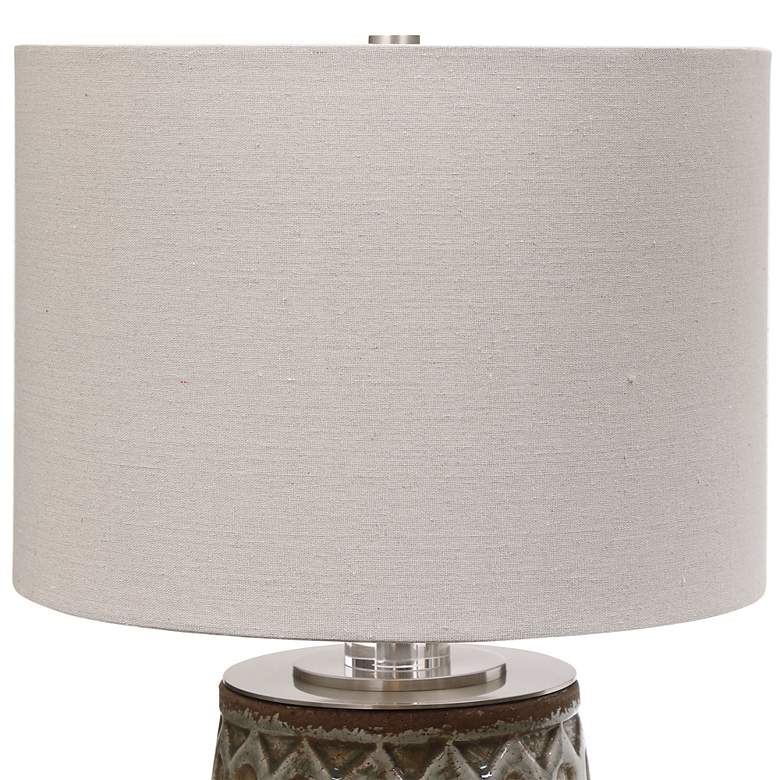 Image 4 Uttermost Cetona 20" High Old World Blue-Gray Accent Table Lamp more views