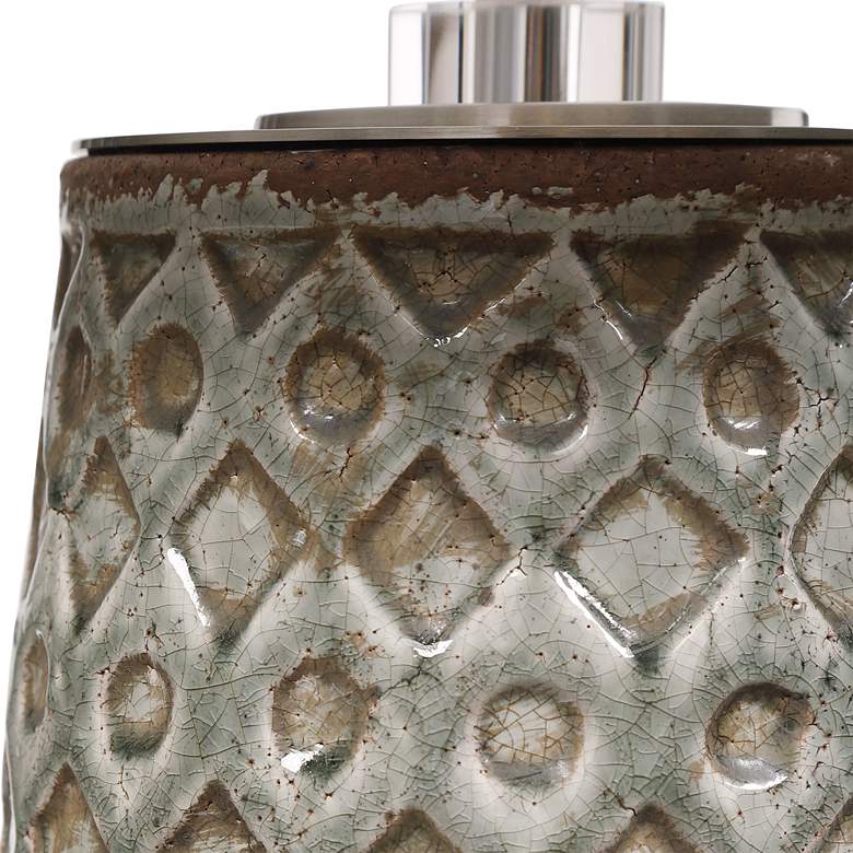 Uttermost Cetona Old World Blue-Gray Accent Table Lamp more views