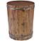 Uttermost Ceylon 19" Wide Weathered Walnut Wine Barrel Accent Table
