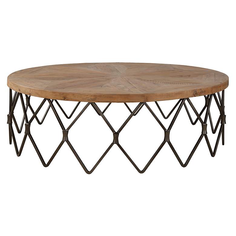 Image 2 Uttermost Chain Reaction 54" Round x 17" High Coffee Table