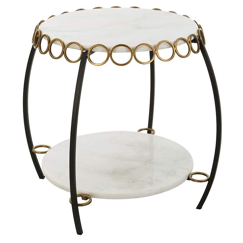 Image 4 Uttermost Chainlink 25.25" W x 22.5" H Side Table more views