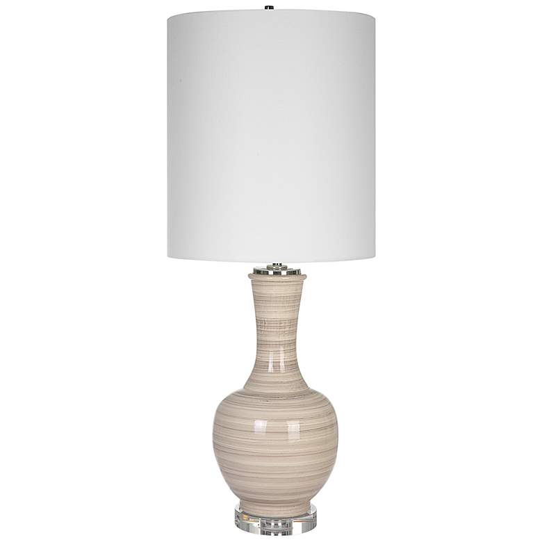 Image 2 Uttermost Chalice Brown Ceramic Table Lamp