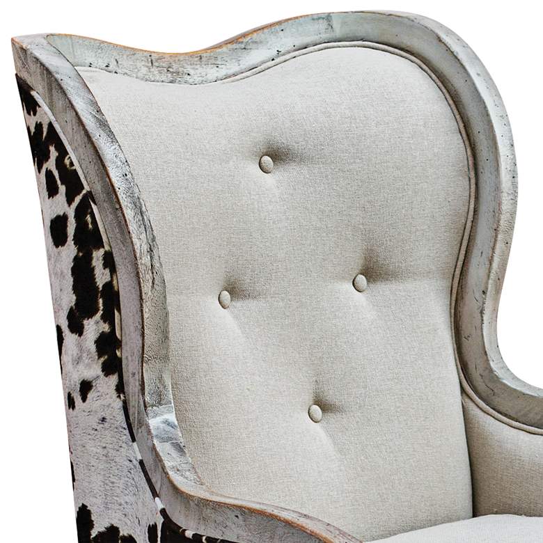 Image 4 Uttermost Chalina Bone White Armchair more views