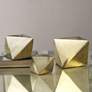 Uttermost Champagne Rhombus 3-Piece Tabletop Sculpture Set