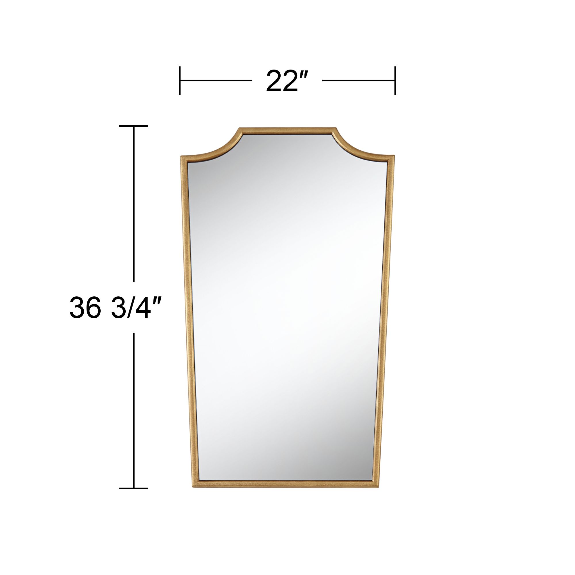 Image 7 Uttermost Champlain 22 x 36 3/4" Warm Gold Wall Mirror more views