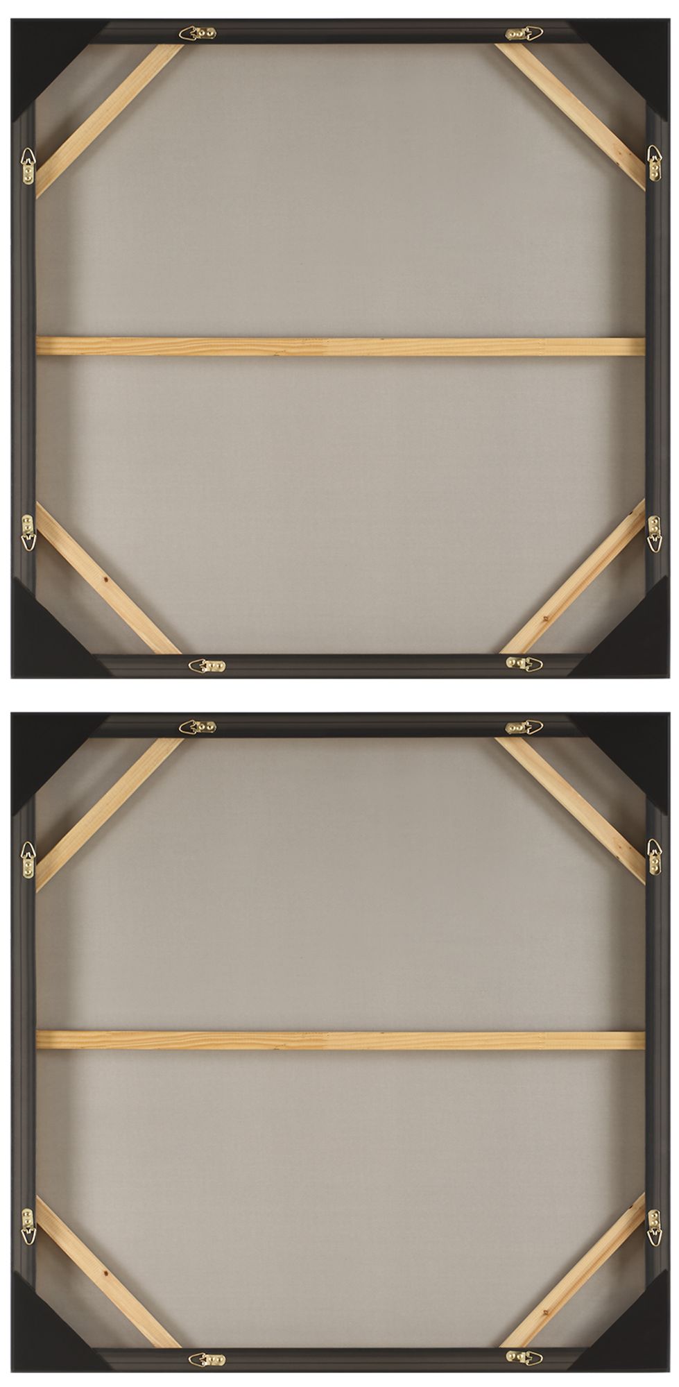 Image 5 Uttermost Characters 2-Piece 41" Square Hand Painted Framed Canvas Wall Art more views