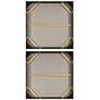 5_Uttermost Characters 2-Piece 41" Square Hand Painted Framed Canvas Wall Art more views