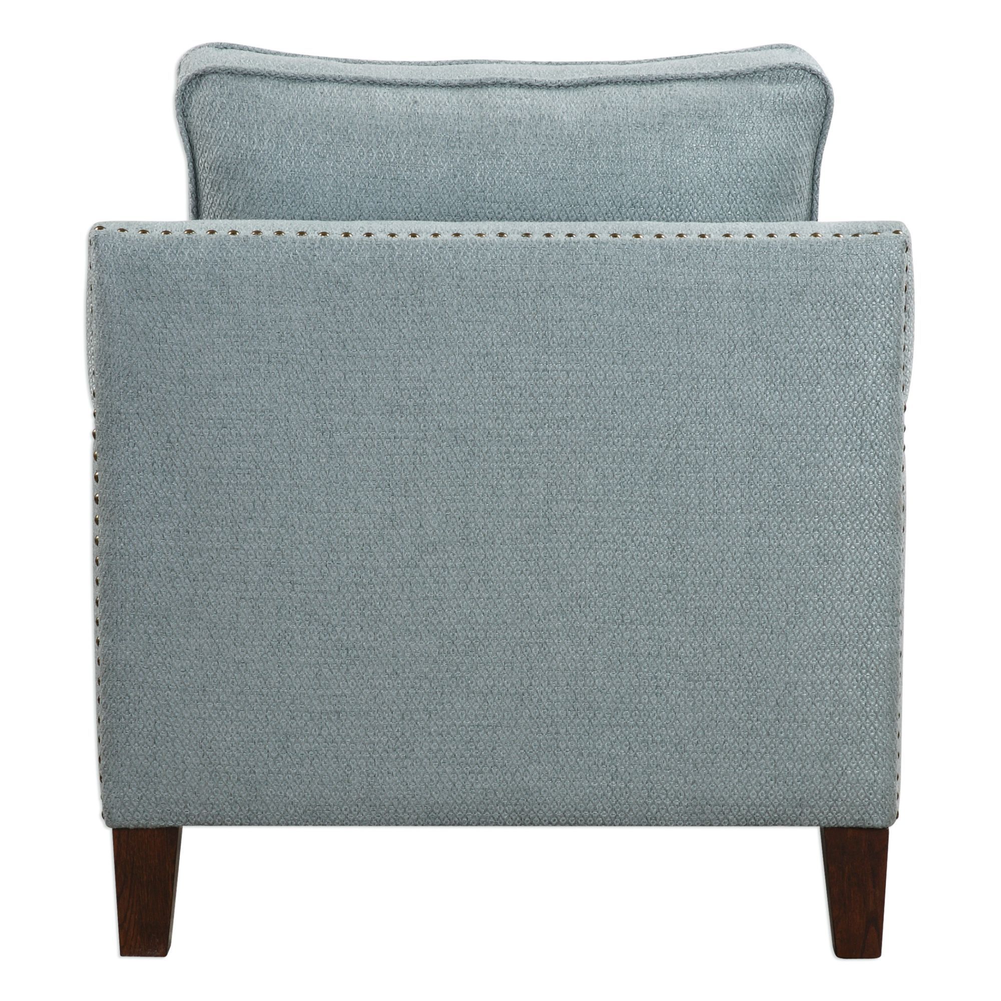 Uttermost Charlotta Light Sea Mist Fabric Accent Chair