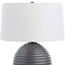 5_Uttermost Chelsom 22" High Satin Black Ceramic Table Lamp more views