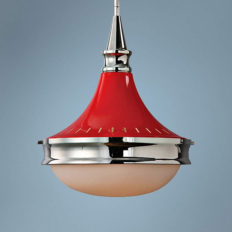Image 1 Uttermost Cherry 13 inch Wide Polished Nickel Pendant