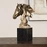 1_Uttermost Chiseled Horse Bust 13 1/4" H Sculpture