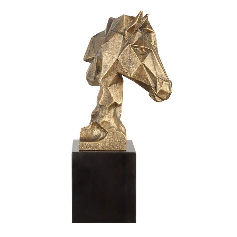 Image 4 Uttermost Chiseled Horse Bust 13 1/4" H Sculpture more views