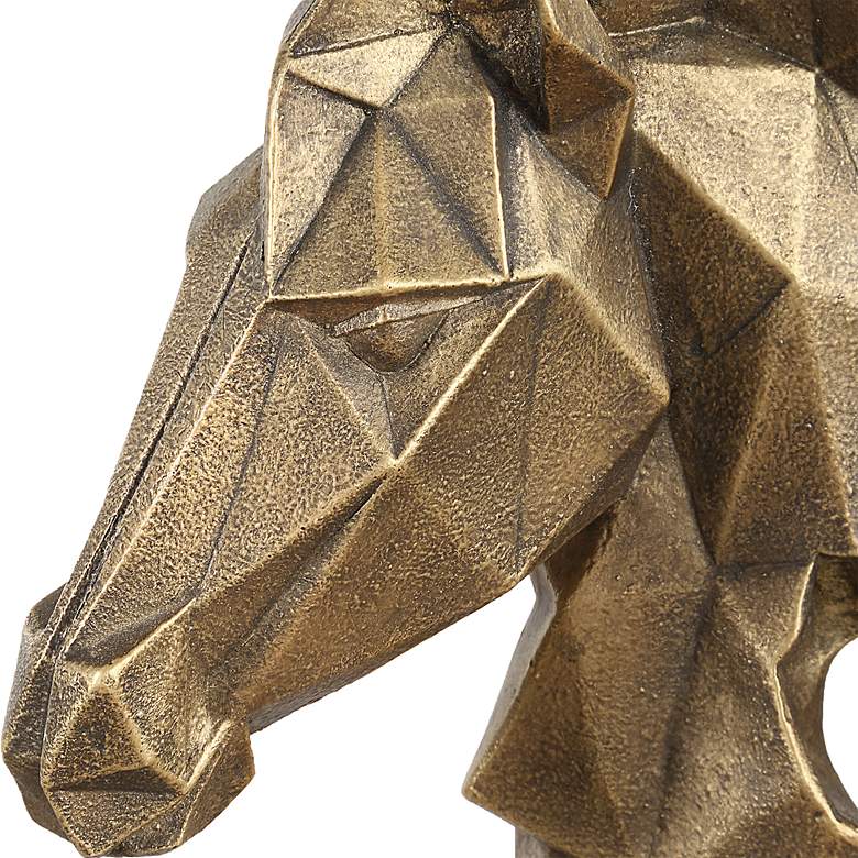 Image 5 Uttermost Chiseled Horse Bust 13 1/4" H Sculpture more views