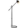 2_Uttermost Chisum Adjustable Height Boom Arm Modern Bronze Floor Lamp