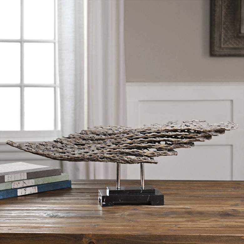 Image 1 Uttermost Cholla 30" Wide Modern Driftwood Sculpture
