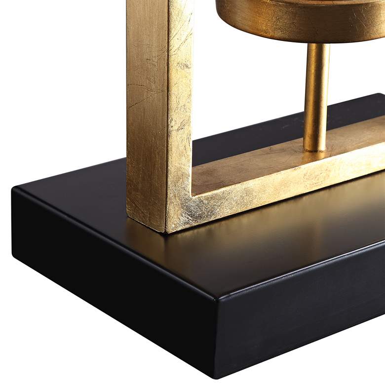 Image 4 Uttermost Cielo 64 1/4" Antique Gold Leaf 3-Light Floor Lamp more views