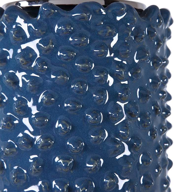 Image 4 Uttermost Ciji Column 29 1/2" Deep Indigo Blue Ceramic Table Lamp more views