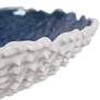 Uttermost Ciji White and Blue Modern Ceramic Decorative Bowl