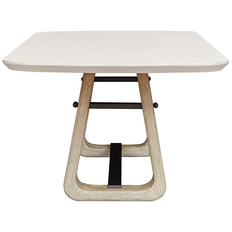 Image 4 Uttermost Circa Ceruse Wheat Outdoor Dining Table more views