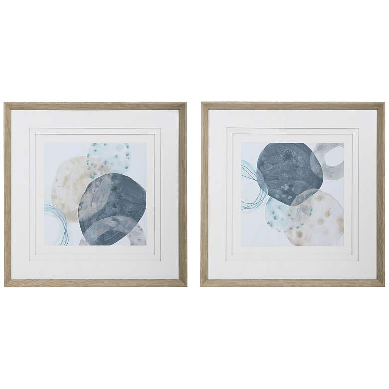 Image 2 Uttermost Circlet 31 inch Square 2-Piece Framed Wall Art Set