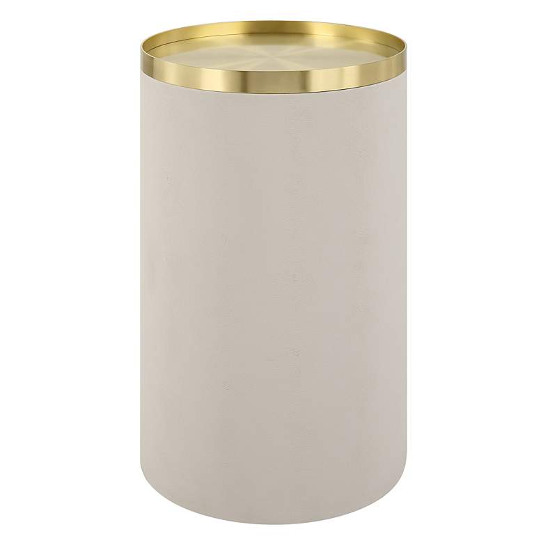 Image 2 Uttermost Circuit 13.75" x 24" White Accent Table
