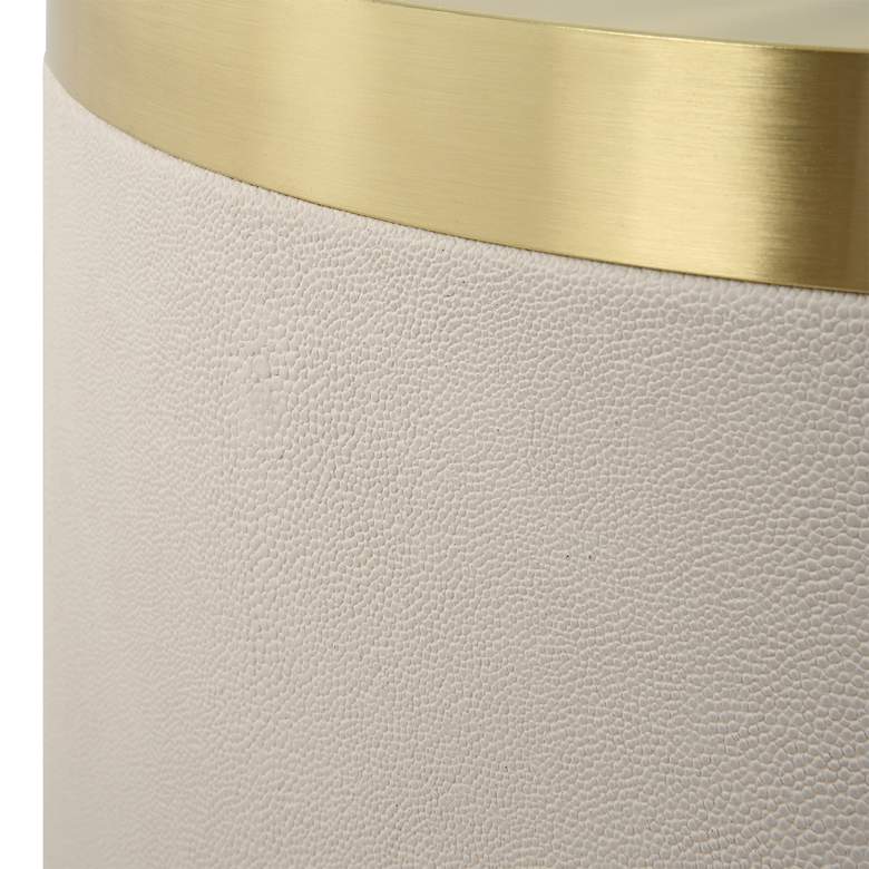 Image 4 Uttermost Circuit 13.75" x 24" White Accent Table more views