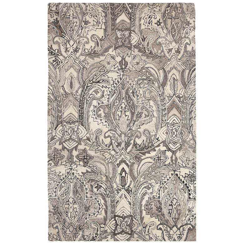 Image 1 Uttermost Clairmont 5&#39;x8&#39; Natural Floral Area Rug