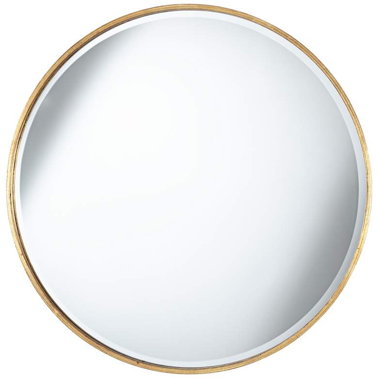 Image 3 Uttermost Clara Antique Copper 34" Round Wall Mirror