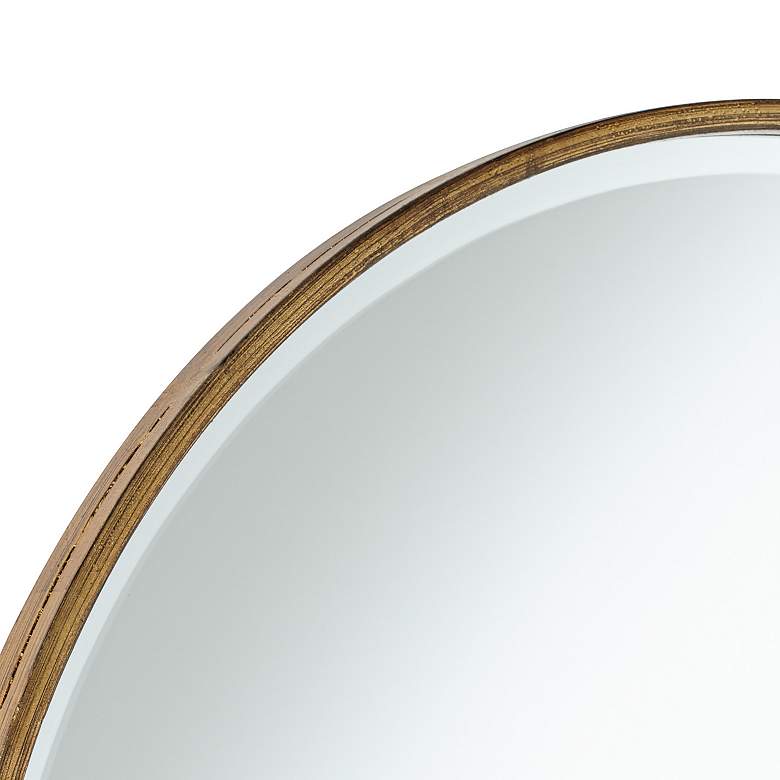 Image 4 Uttermost Clara Antique Copper 34" Round Wall Mirror more views