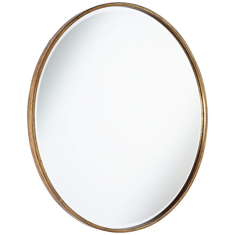 Image 5 Uttermost Clara Antique Copper 34" Round Wall Mirror more views