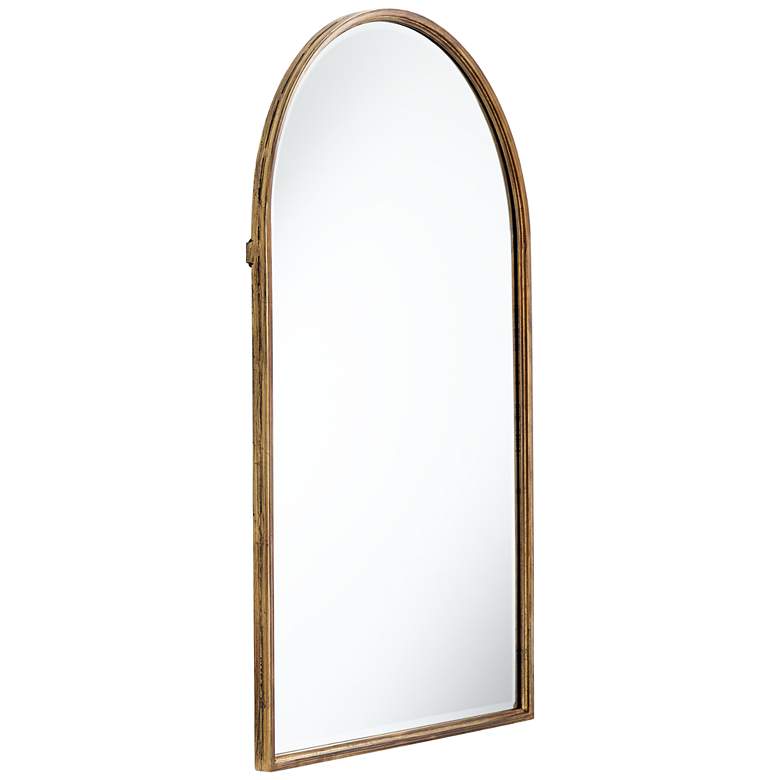 Image 5 Uttermost Clara Gold 24 inch x 39 inch Arch Top Wall Mirror more views