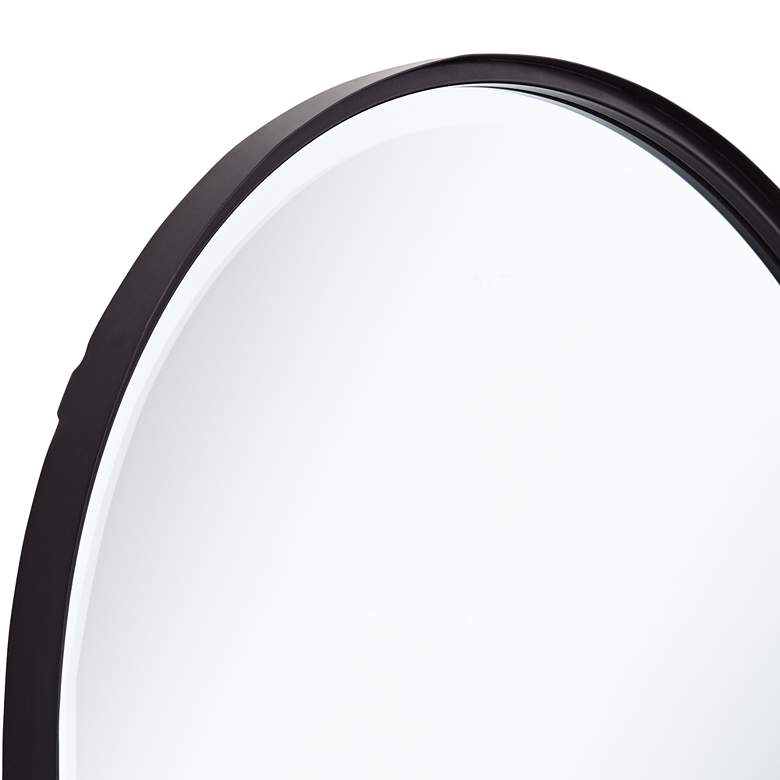 Image 4 Uttermost Clara Matte Black 24 inch x 39 inch Arch Top Mirror more views