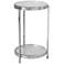 Uttermost Clarence 12 1/2" Wide Polished Nickel Accent Table