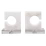 Uttermost Clarin White Marble Bookends Set of 2