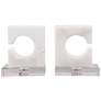 Uttermost Clarin White Marble Bookends Set of 2