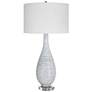 2_Uttermost Clariot 31 3/4" High Blue and White Ceramic Table Lamp
