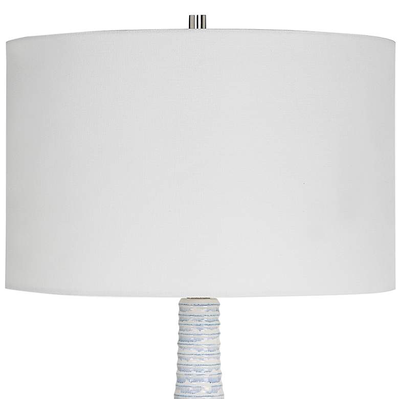 Image 3 Uttermost Clariot 31 3/4" High Blue and White Ceramic Table Lamp more views