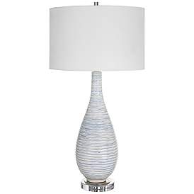 Image2 of Uttermost Clariot Blue and White Ceramic Table Lamp