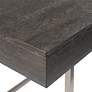 Uttermost Claude 56" Wide Smoke Gray Wood 1-Drawer Desk