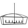 2_Uttermost Clayton 42" Wide 6-Light Bronze Linear Candelabra Chandelier