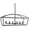 Uttermost Clayton 42" Wide 6-Light Bronze Linear Candelabra Chandelier