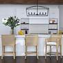 3_Uttermost Clayton 42" Wide 6-Light Bronze Linear Candelabra Chandelier more views