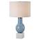 Uttermost Clear Sky 28" Modern Blue Glass Table Lamp