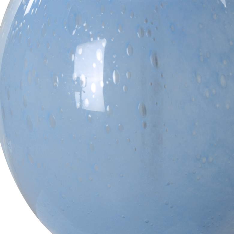 Image 5 Uttermost Clear Sky 28" Modern Blue Glass Table Lamp more views